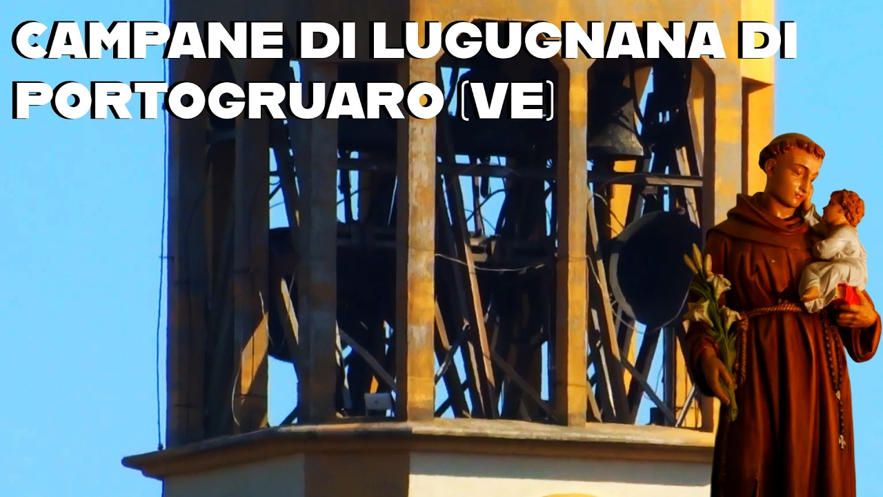 Campane del Duomo di Lugugnana di Portogruaro VE distesa delle 3 campane maggiori