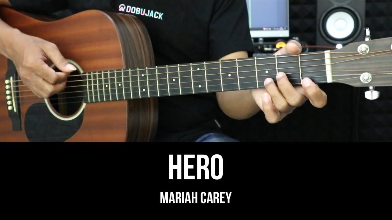 Hero - Mariah Carey | EASY Guitar Tutorial with Chords / Lyrics - Guitar Lessons