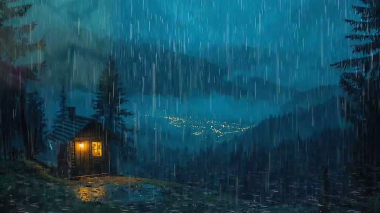Peaceful Rain Sounds 🌧️ Perfect Background Noise for Anxiety Relief and Sleep