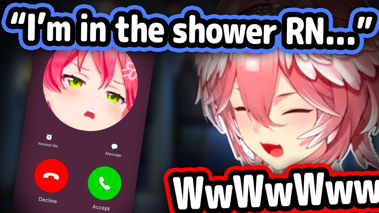 Lui Calls Miko While She's Still In The Shower On Stream and Loses It【Hololive】