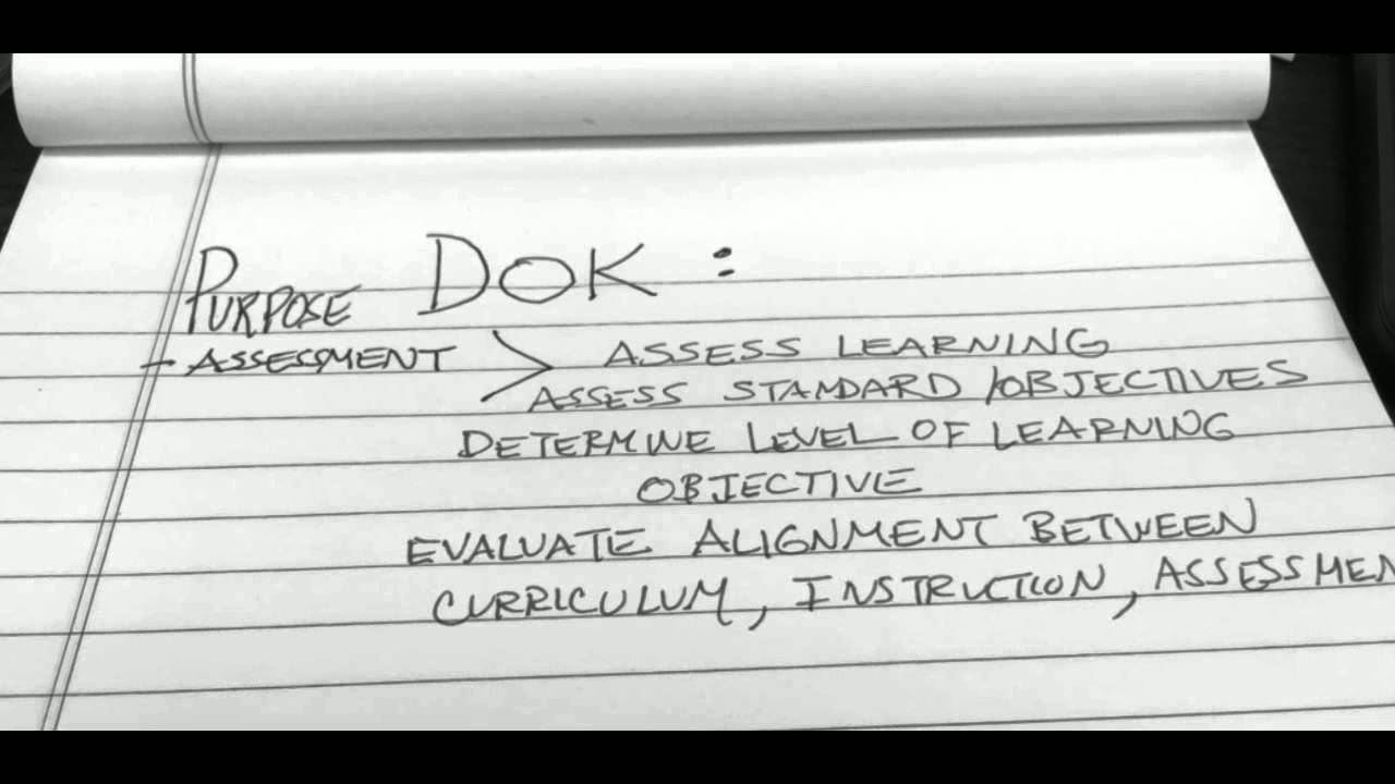 Webb's DOK/Bloom's Taxonomy