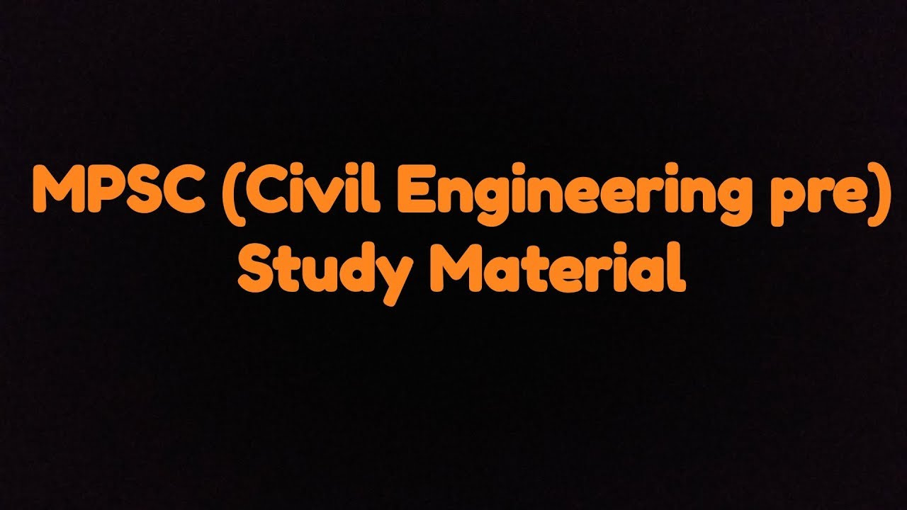 MPSC (Civil Engineering Pre) Study Material  (Postal Study Material by INFINITY ENGINEERING CLASSES)