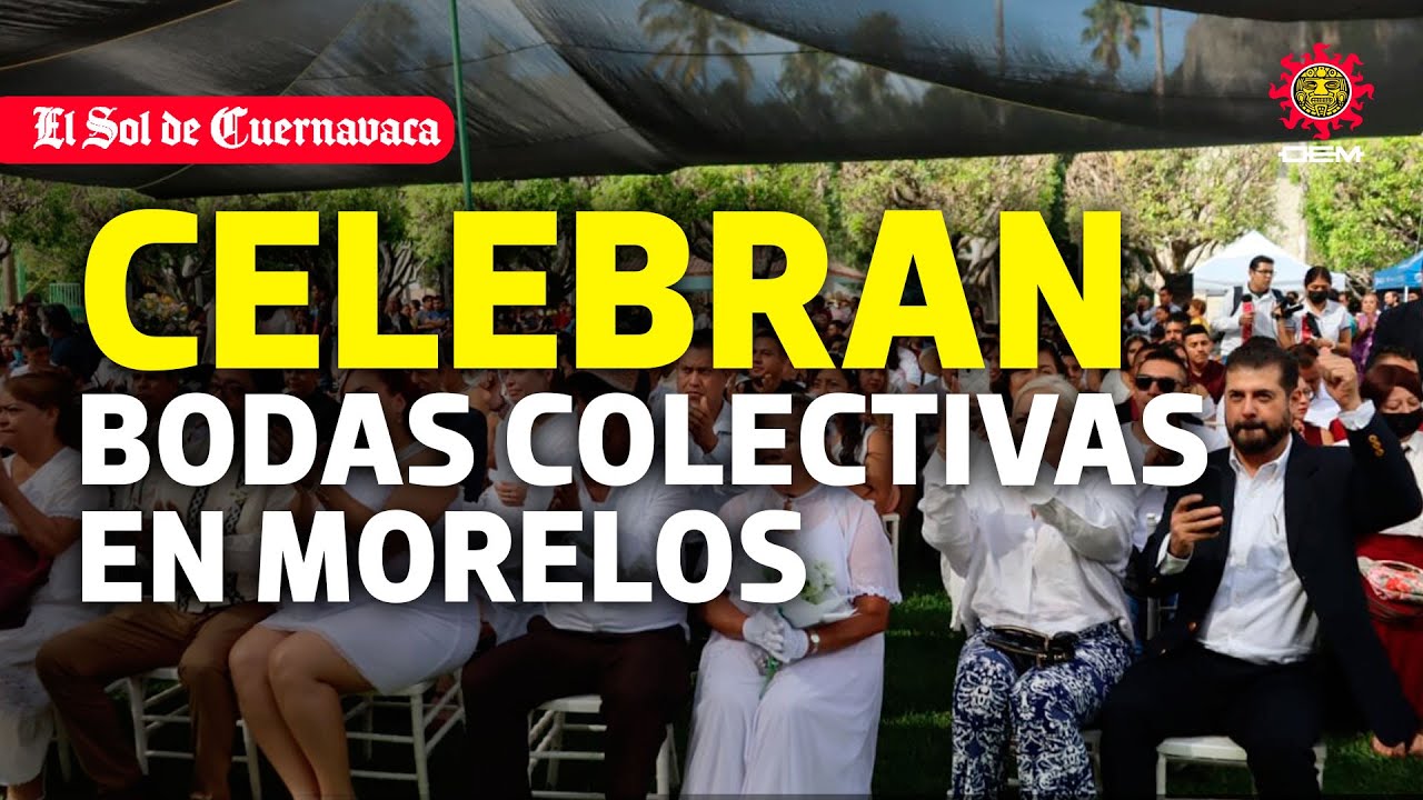 Celebran bodas colectivas en Morelos