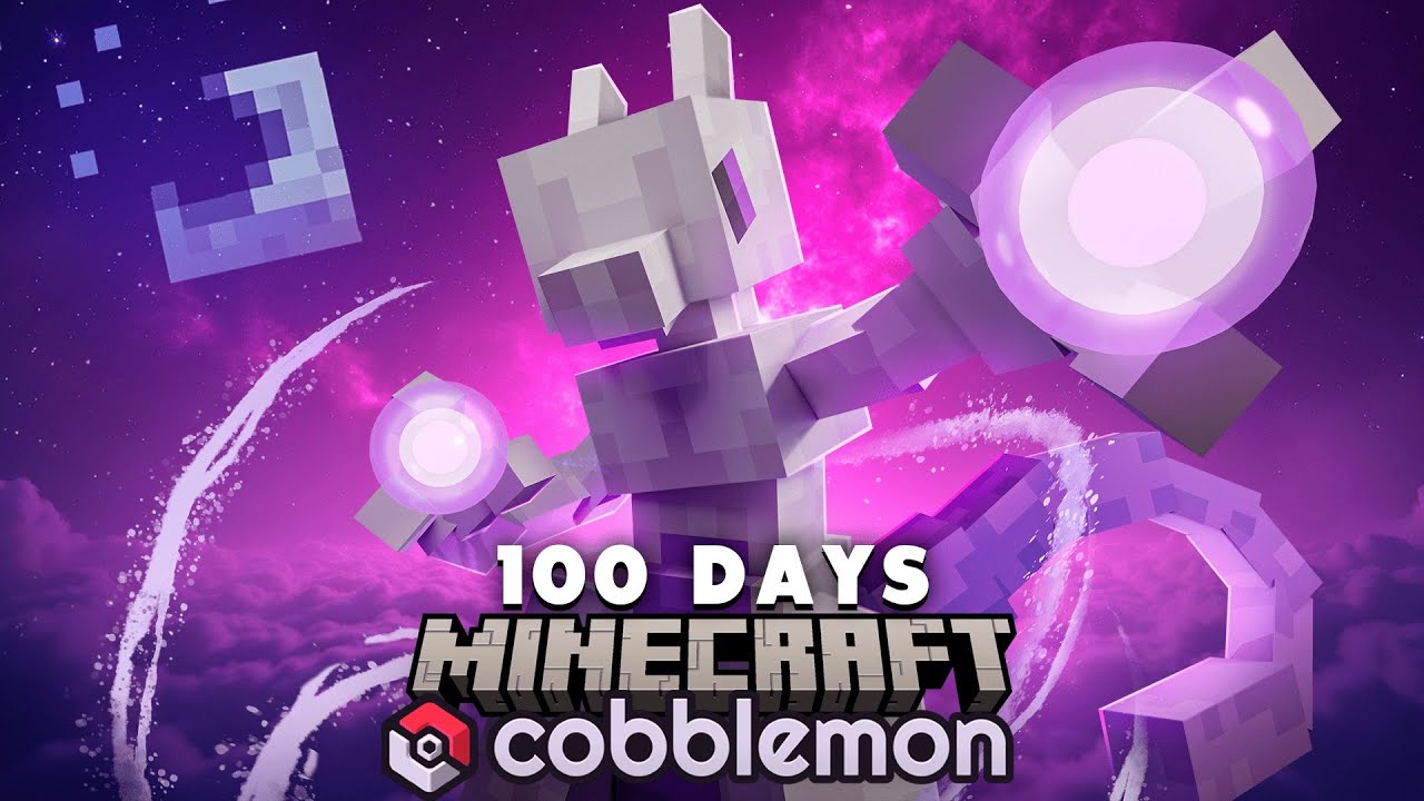I Spent 100 DAYS as a PSYCHIC TRAINER in Pokémon Minecraft Vs my Rival! (Duos Cobblemon)