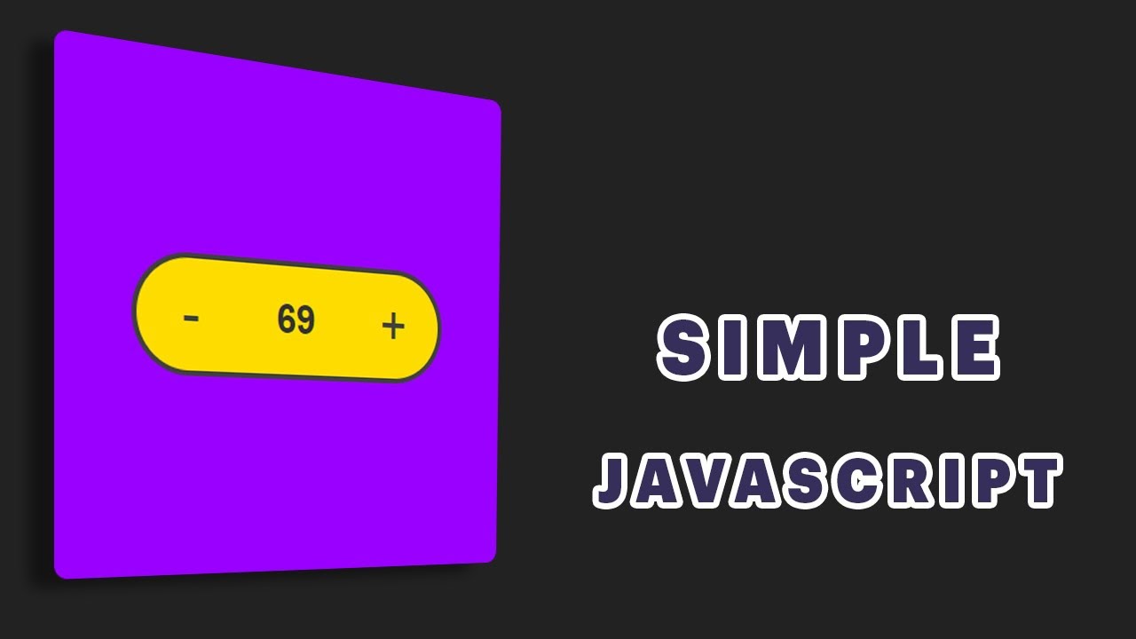 Simple Counter APP | JavaScript Project | Tutorial For Beginner ( Step by Step)