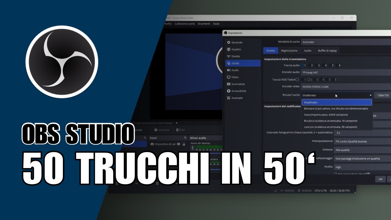 OBS STUDIO: 50 trucchi in (circa) 50 MINUTI