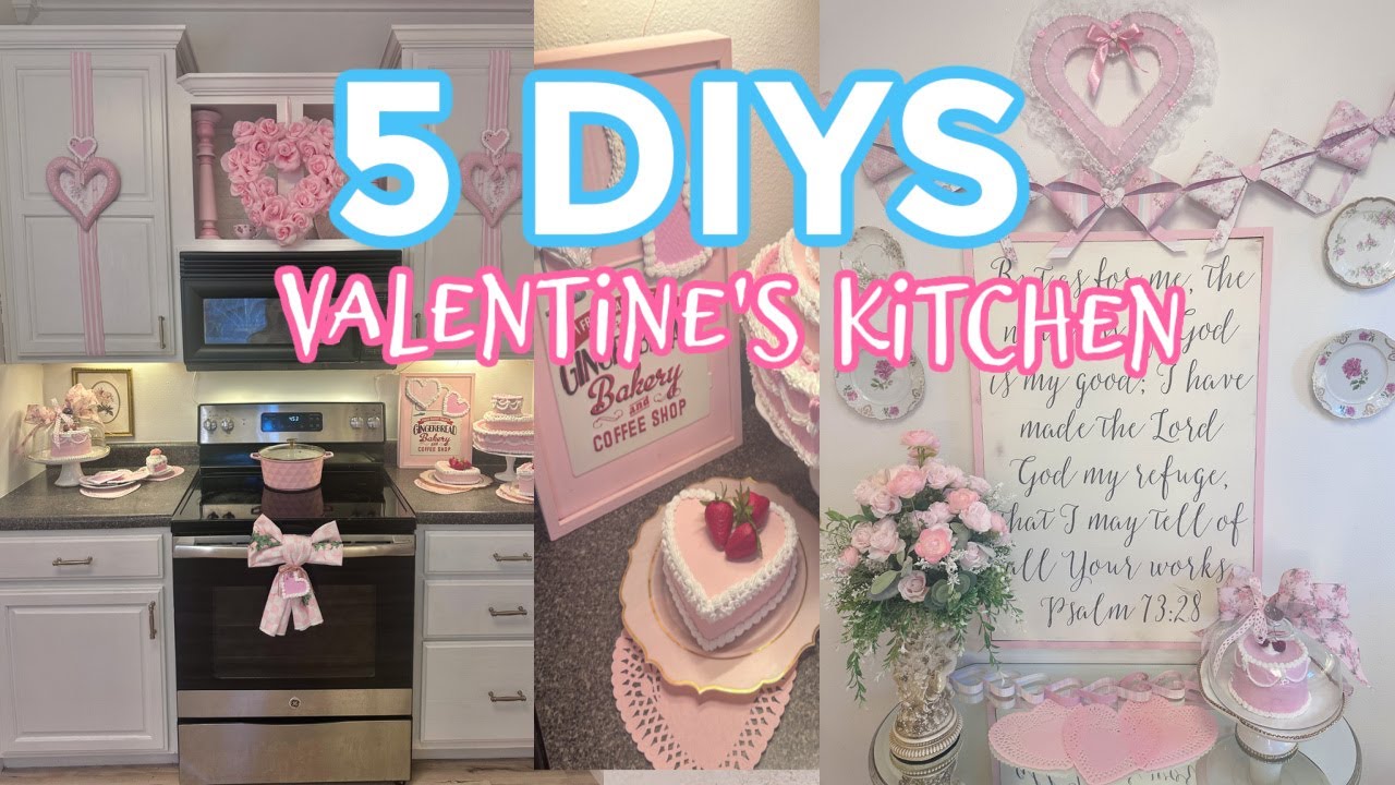 💗 🎀НОВИНКА!! 5 поделок из товаров Dollar Tree для украшения кухни ко Дню святого Валентина 💗 🎀 Ро...