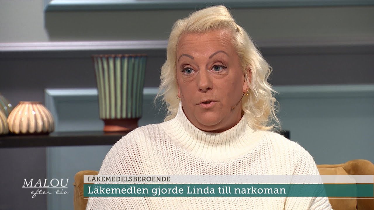 Linda om tiden som narkoman: ”Det var fruktansvärt, kunde inte ta hand om b… - Malou Efter tio (TV4)
