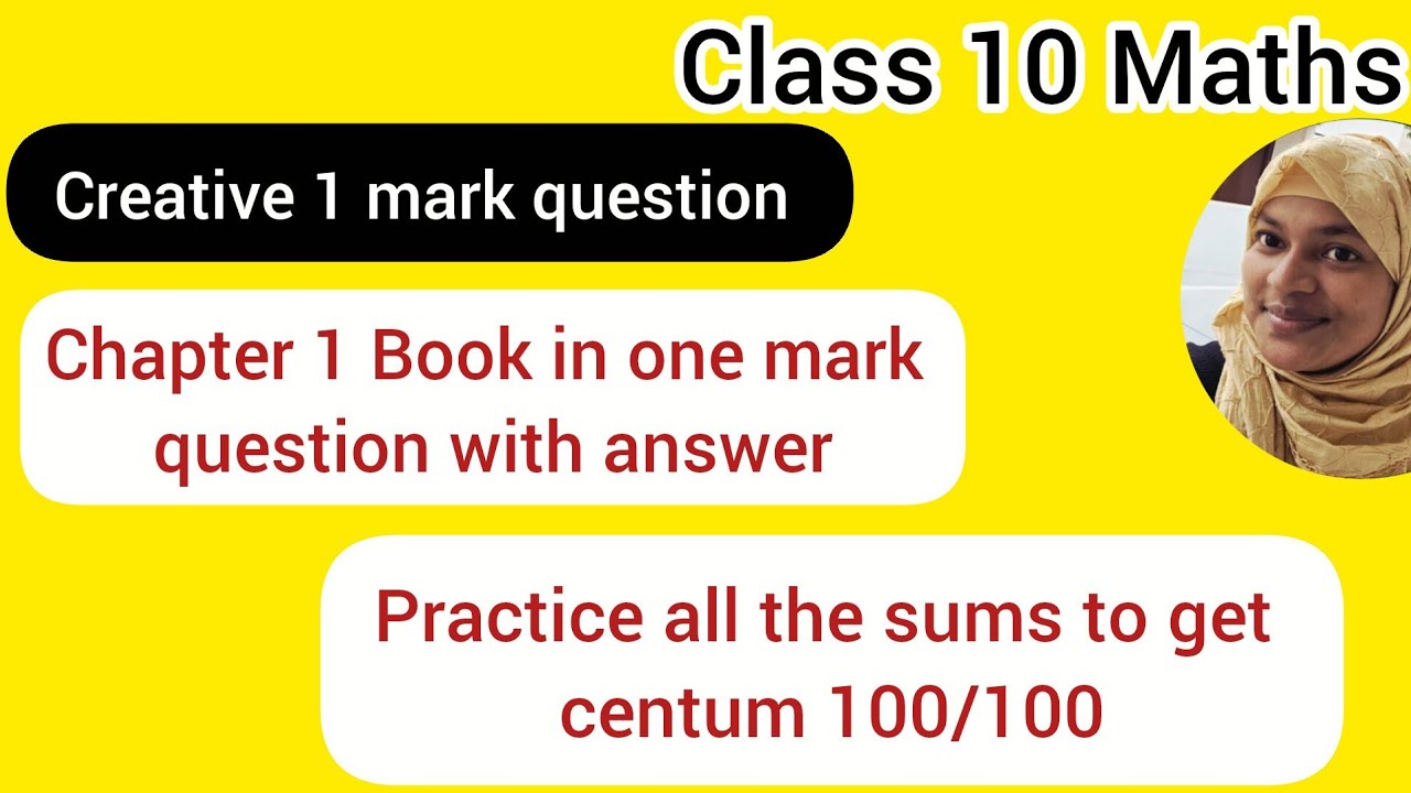10th maths chapter 1 creative 1 mark & answers practice all the sums to get centum 