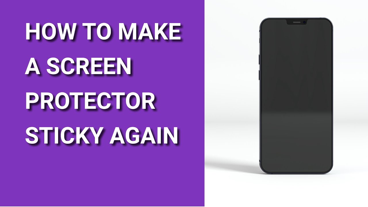 How to make screen protector sticky again