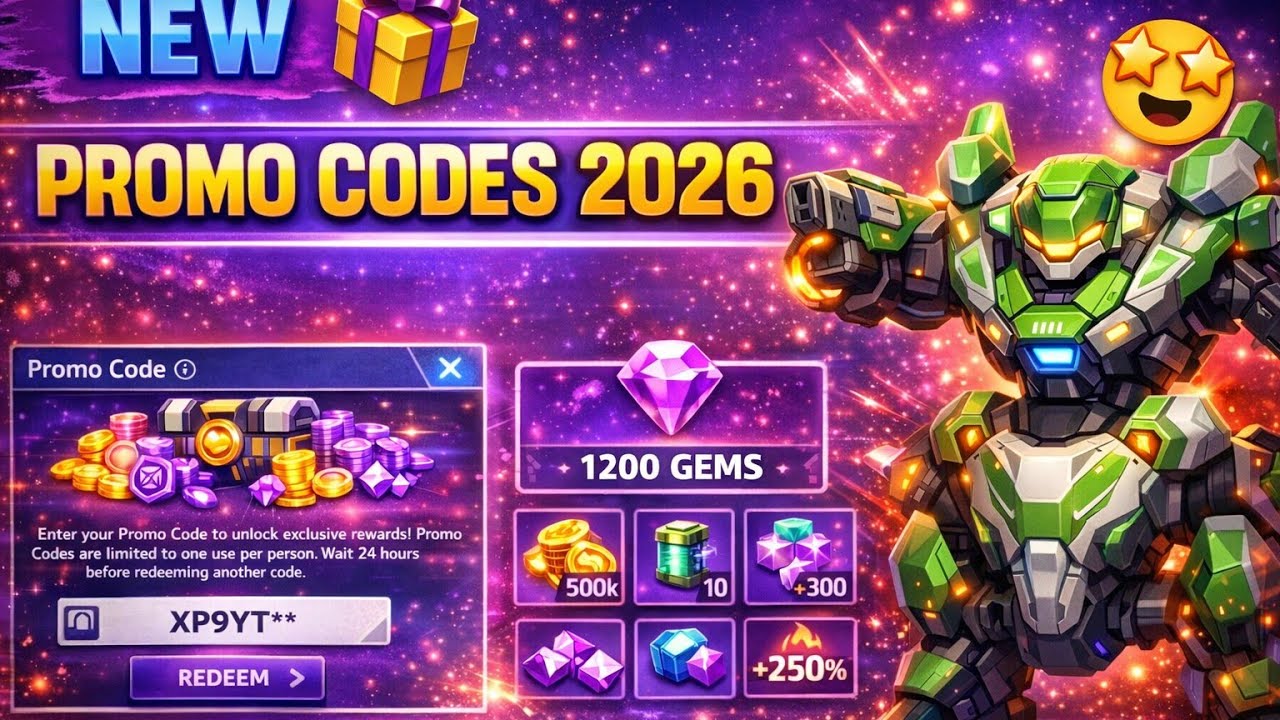 Latest Mech Arena Promo Codes February 2026 🎁😍 I FREE A-Coins ,Mech and Credits! 🎉 I Mech Arena 