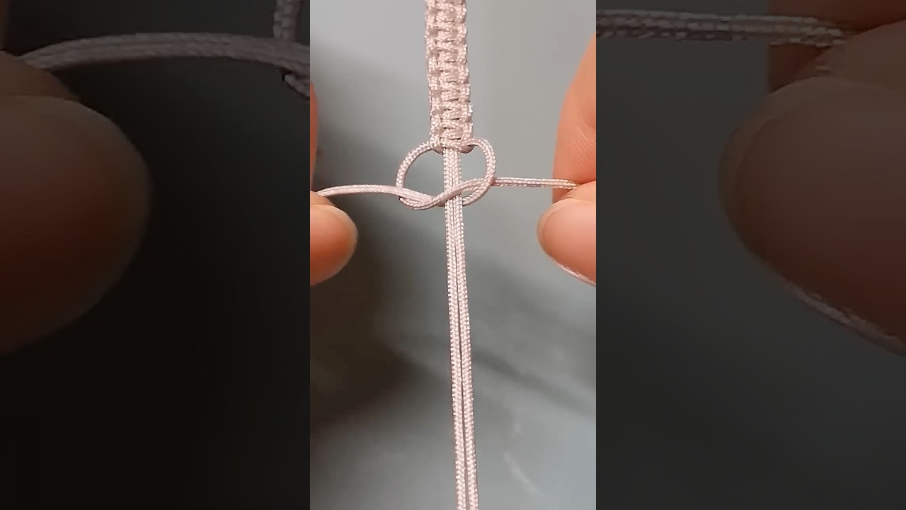 ~making DIY string bracelet~