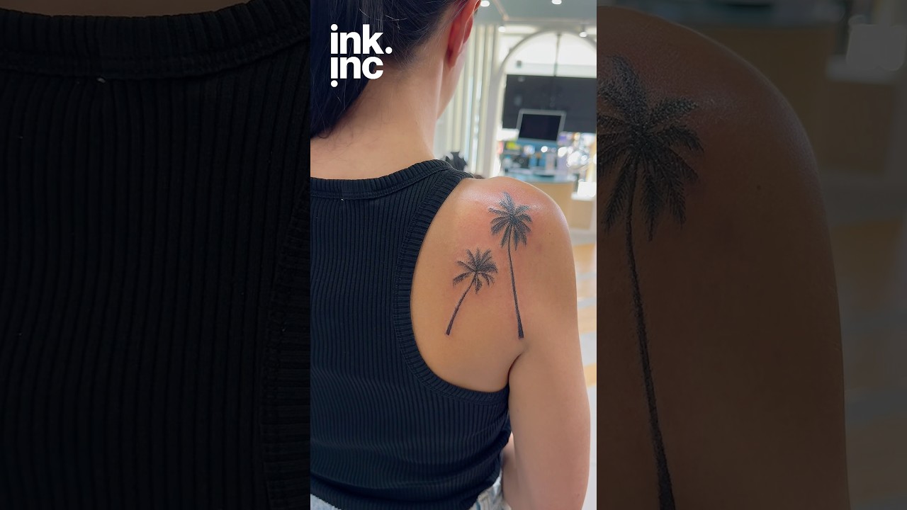 Palm Tree Tattoo | Tattoo on your Shoulder. #tattoo #shouldertattoo