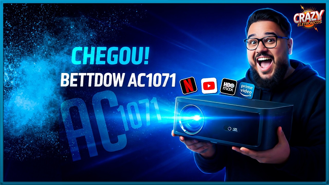 Conheça o Projetor Bettdow AC1071: Teste Completo em Casa! 🔥