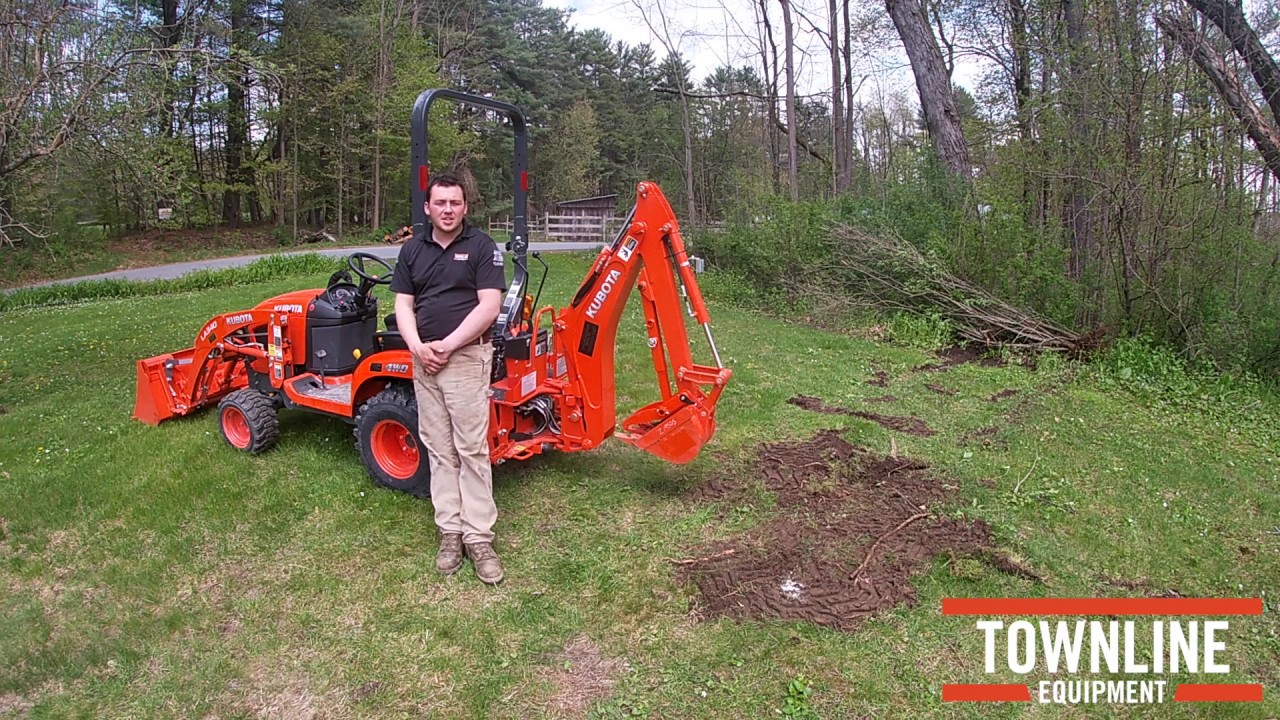 Kubota BX23s Compact Tractor Landscaping and Stump Removal