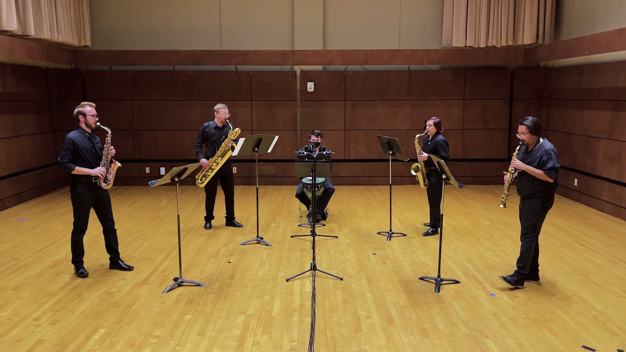 Strange Humors Saxophone Quartet, John Mackey. OCU Graduate Saxophone Quartet.
