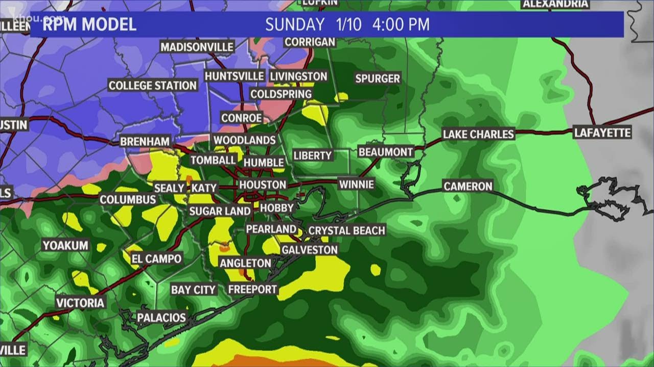 Houston forecast: Chance for snow in northern counties now under Winter Storm Warning