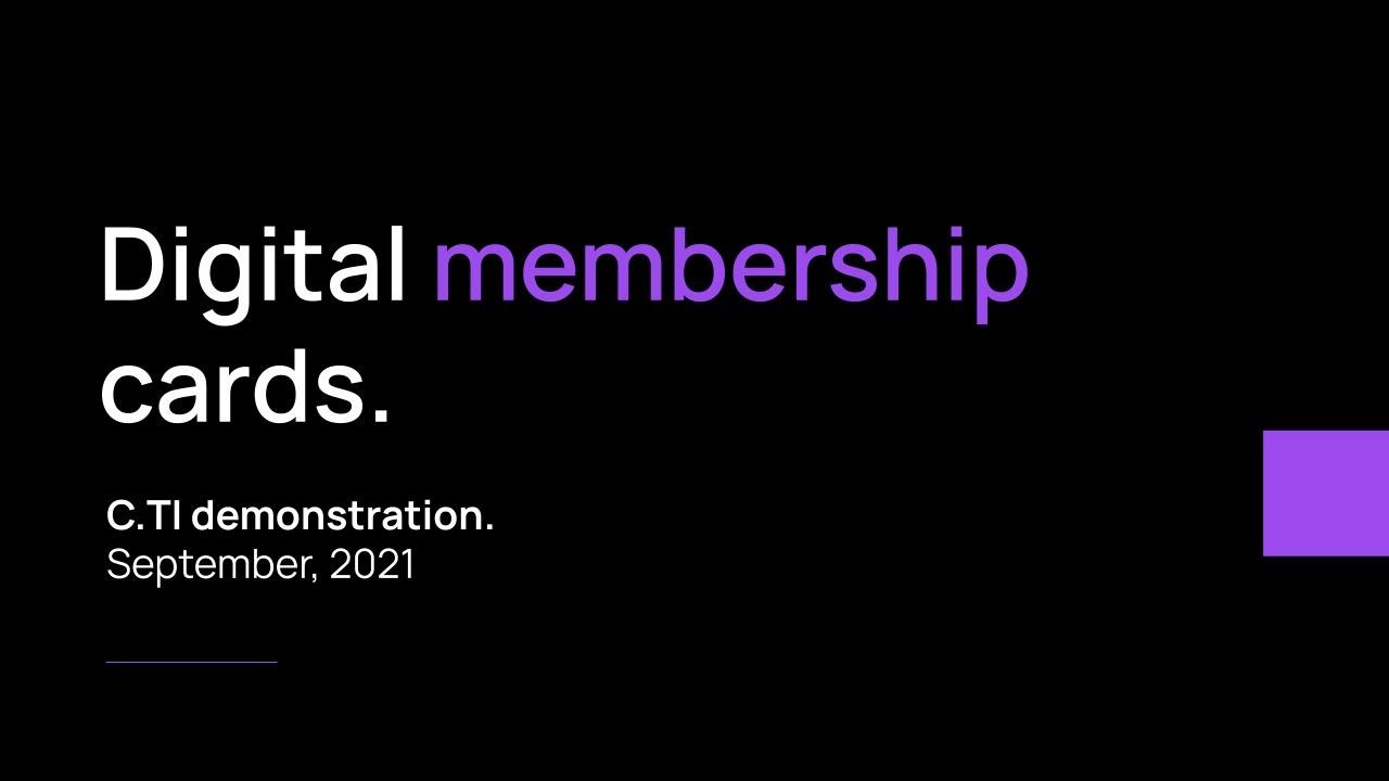 C.TI Digital Membership Card Demo