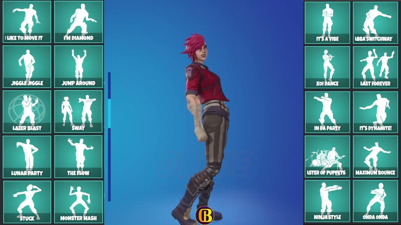 NEW ARCANE VI All ICON Emotes & Dances (All Emote Music) - Fortnite