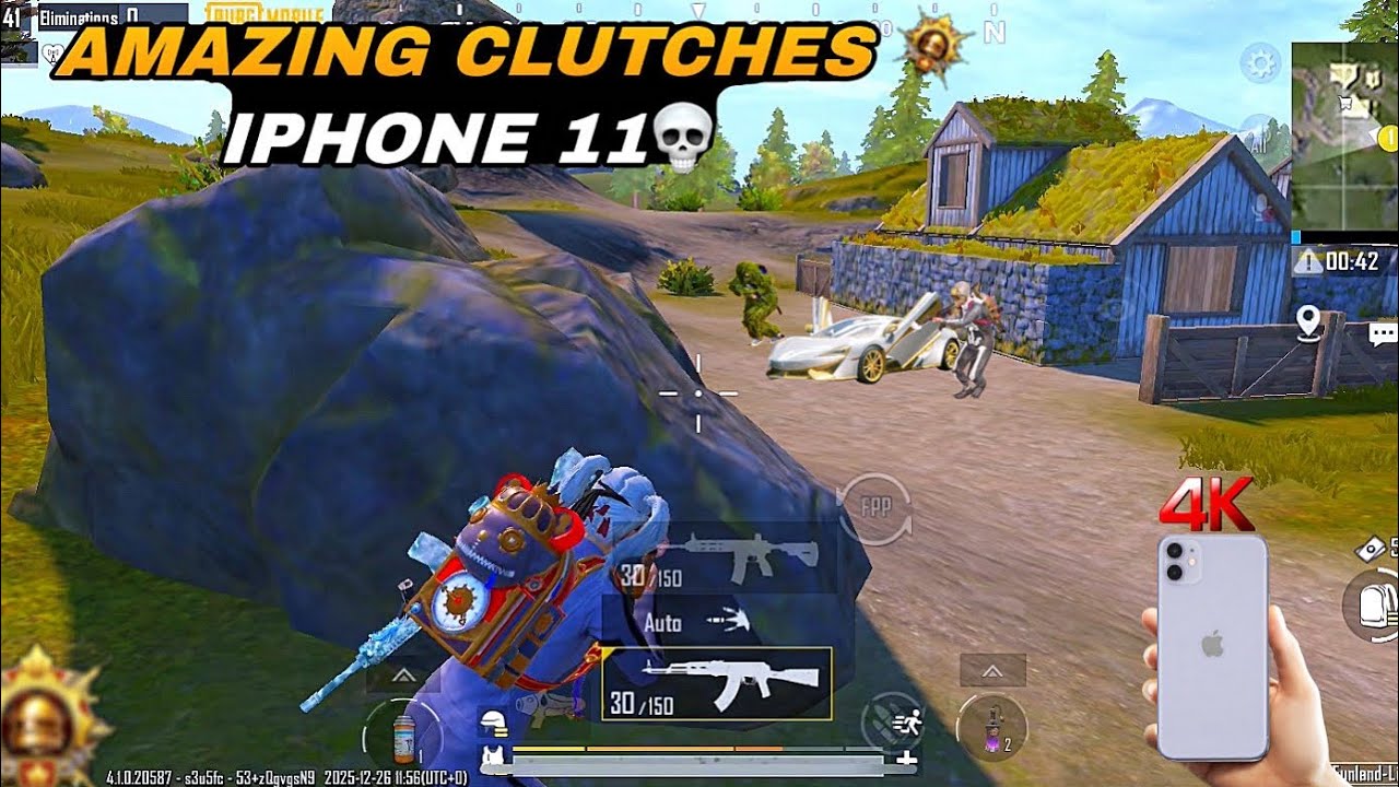 IPHONE 11 PUBG TEST IN 2025🥶| amazing clutches 💀|PUBG gaming test 