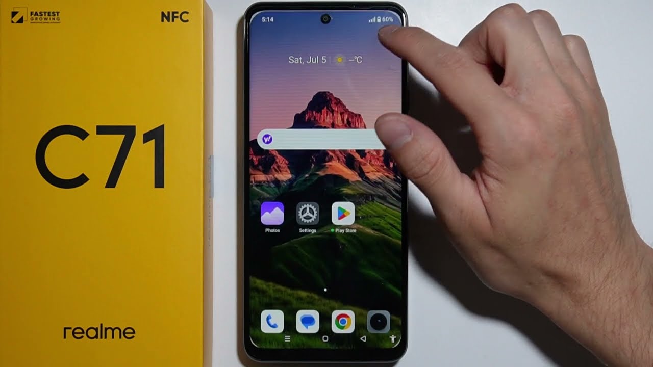 Realme C71: How to Use One Handed Mode?