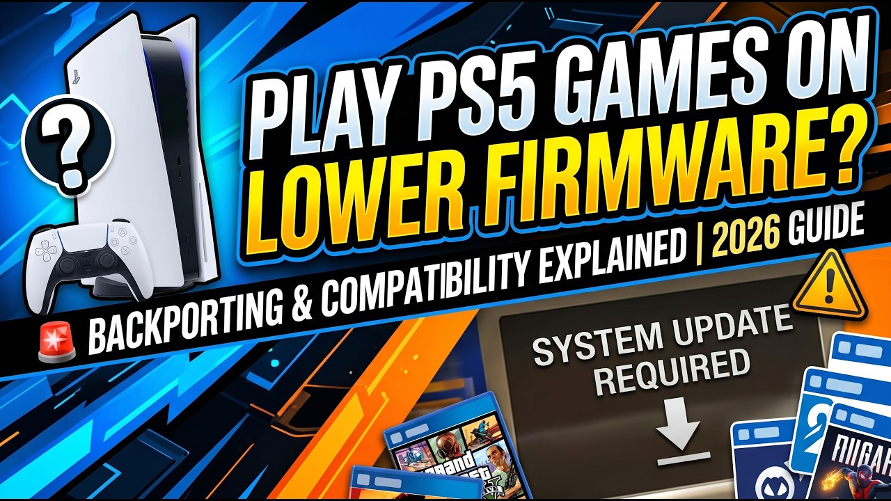 Run PS5 Games on Lower Firmware Using the New Backport Method!