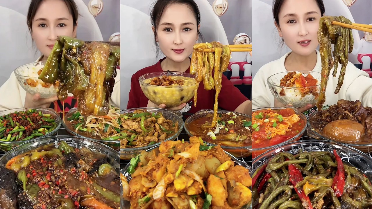 Pesta Mukbang Daging Sapi Sayuran Pedas dan Nasi Putih! Yummy Lihat Keseruannya