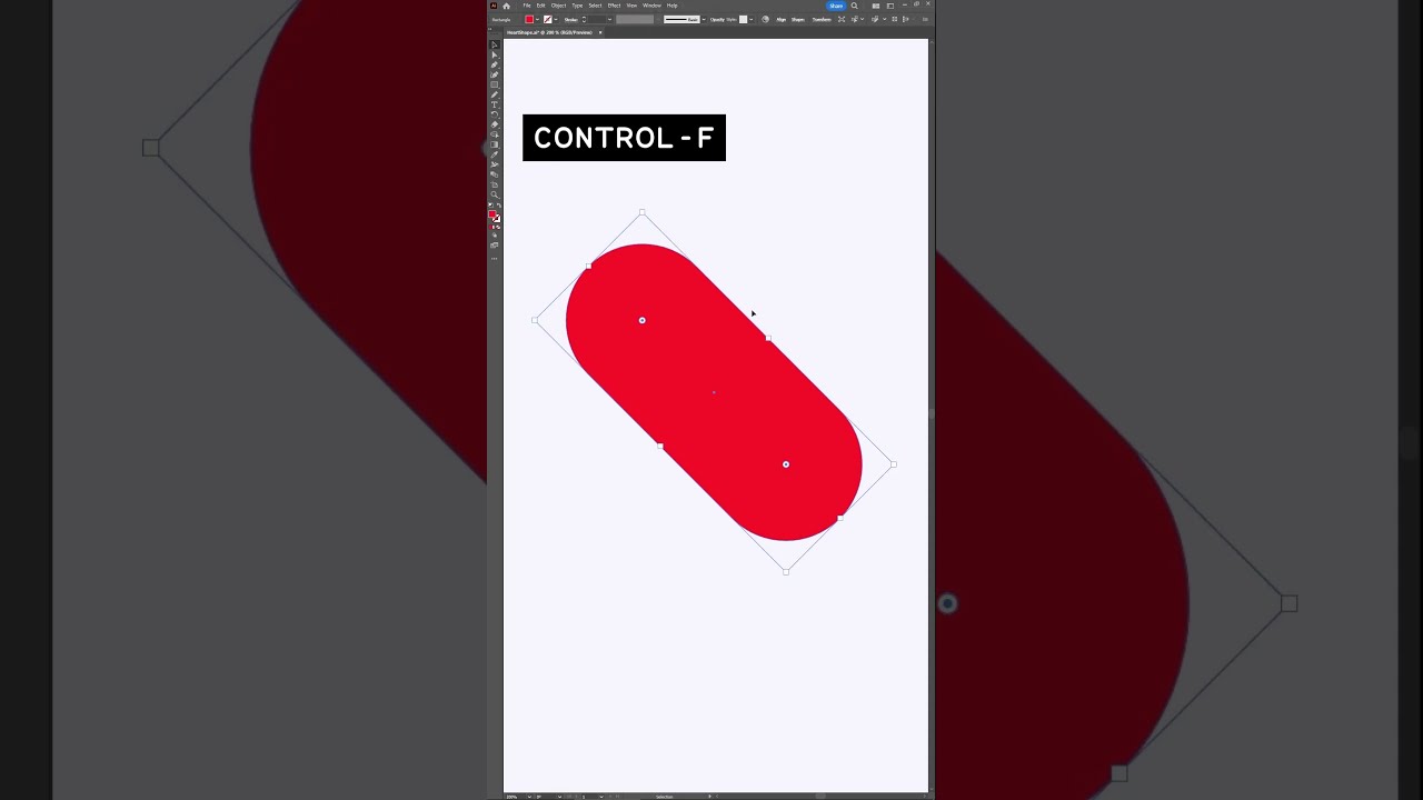 How to Make a Heart in Illustrator #shorts