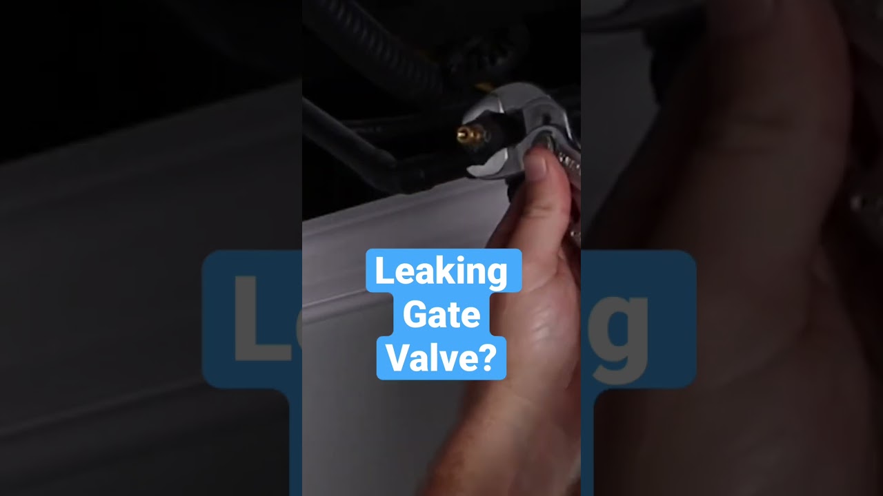 If your gate valve is dripping or leaking, you can try tightening the packing nut.
