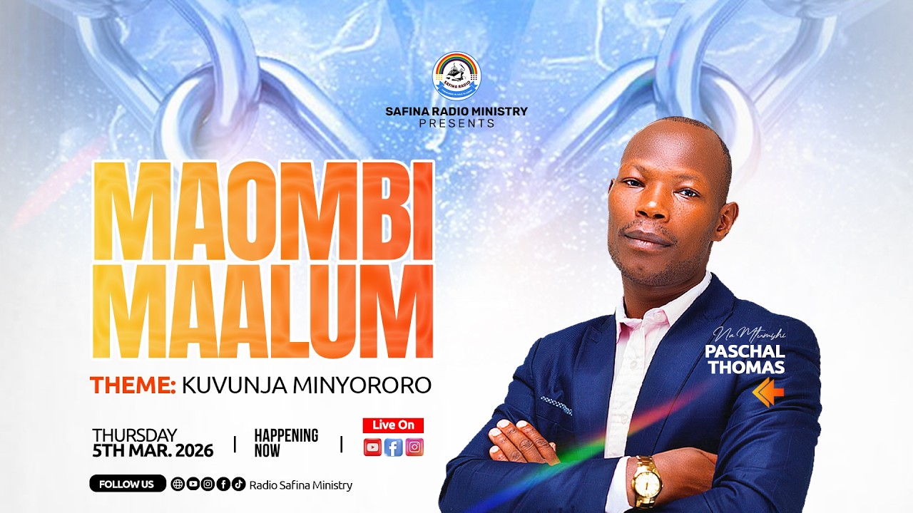 LIVE NOW 🔴PASCAL THOMAS -MAOMBI YA KUVUNJA MINYORORO YA FAMILIA NA KUONDOA ROHO YA MAJANGA- 5/3/2026