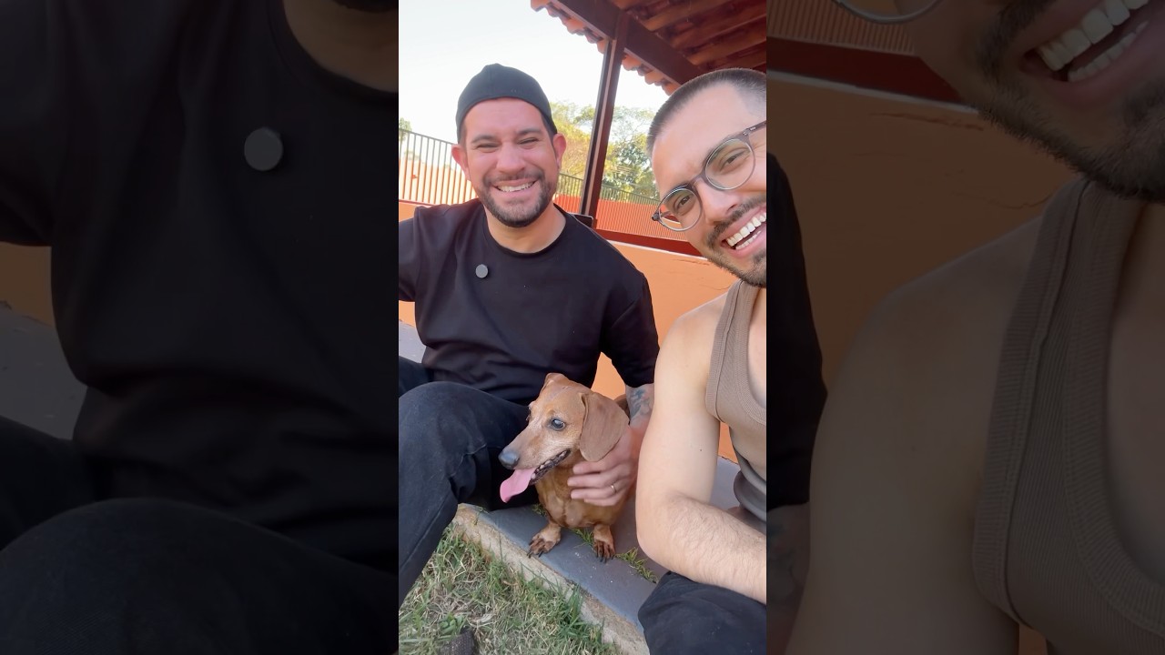 o dia que o Benedito conheceu nossa ch&aacute;cara #vlog #familia #chacara #dog