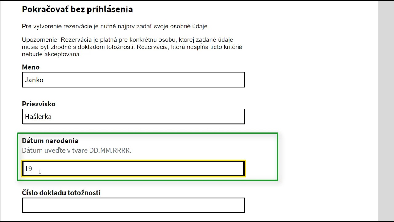 Elektronická rezervácia osobnej návštevy na úradoch
