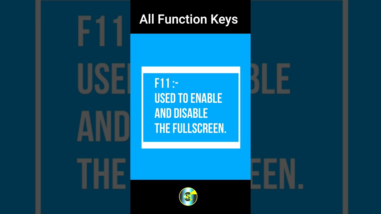 Function Keys of Keyboard F1-F12 in hindi | #youtubeshorts #pc