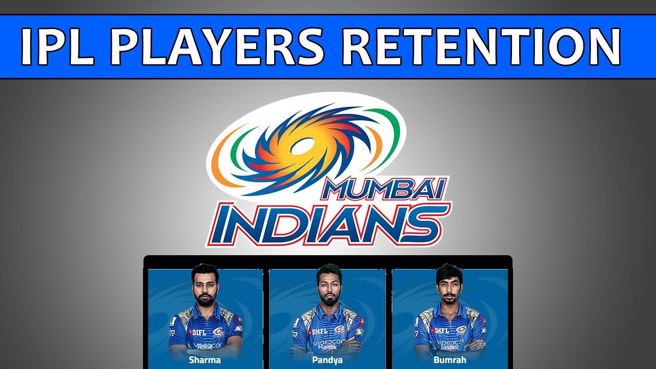 Mumbai Indians Retain Rohit Sharma, Hardik Pandya & Jasprit Bumrah