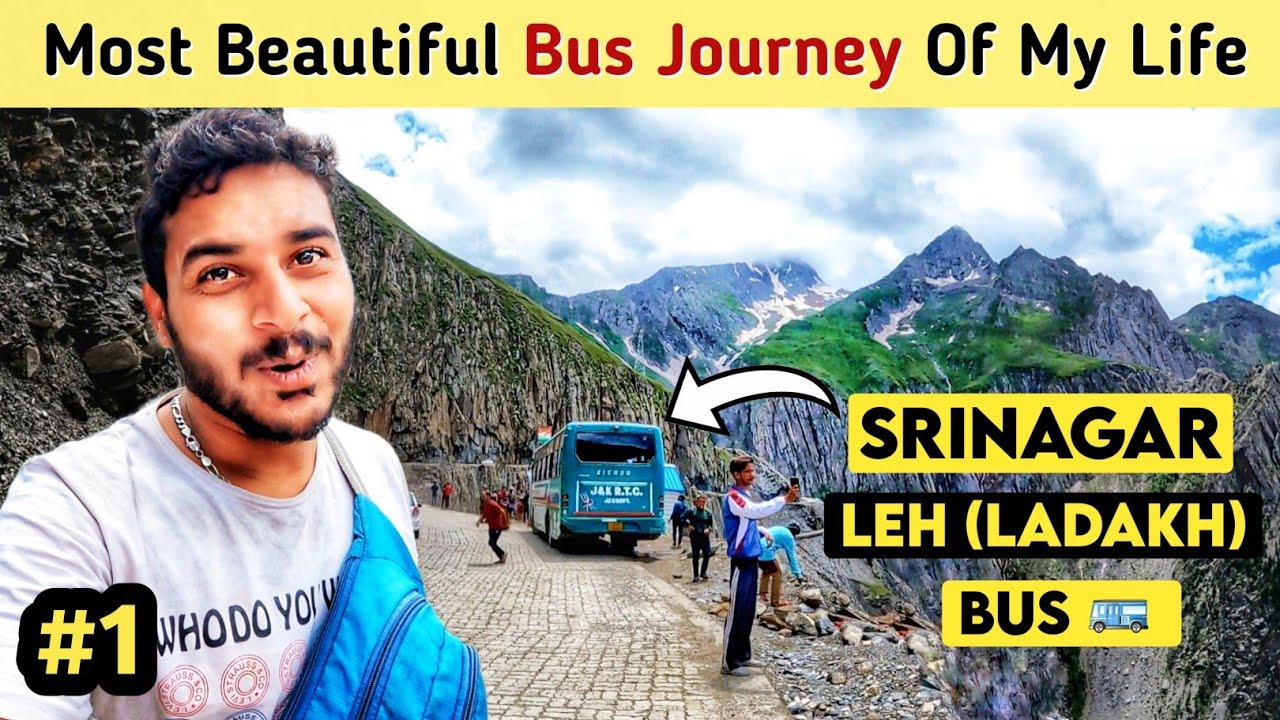 Most Beautiful Bus Journey Of My Life | Srinagar to Kargil Ladakh