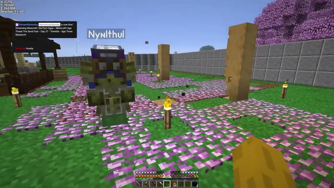 35 - SevTech Ages - Minecraft! Age Three!  The Send Fast - Day 27 - Tremble - Age Three Research!