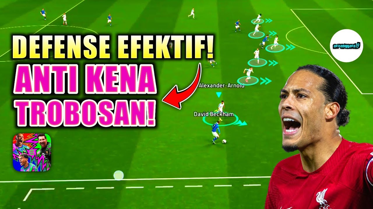 ANTI JEBOL! TUTORIAL META DEFENSE TERBAIK RAPI & KOKOH DI EFOOTBALL 2026 MOBILE | EFOOTBALL 2025
