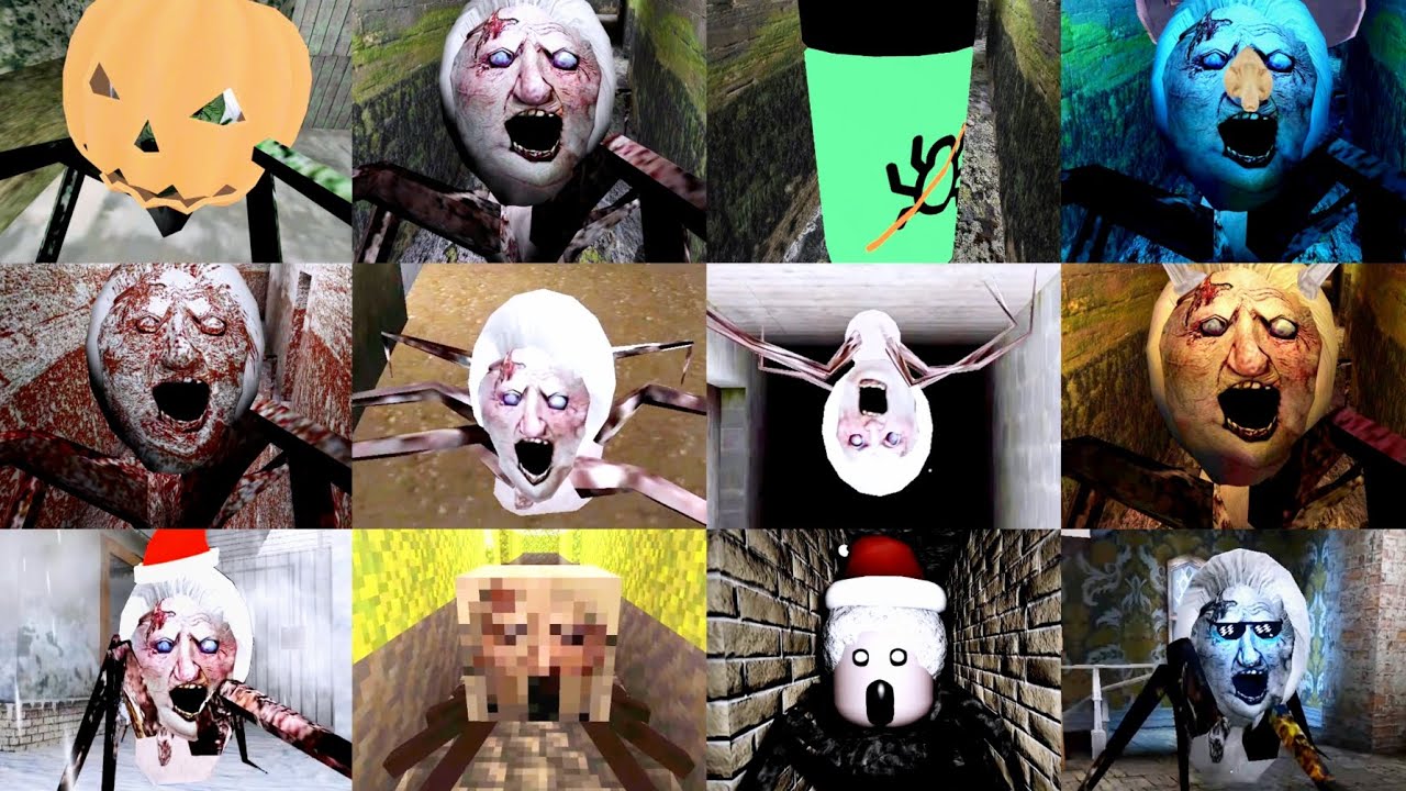 Granny New Update Spider Mom All Form Jumpscares | Many Granny Games Including Granny Legacy | Mod