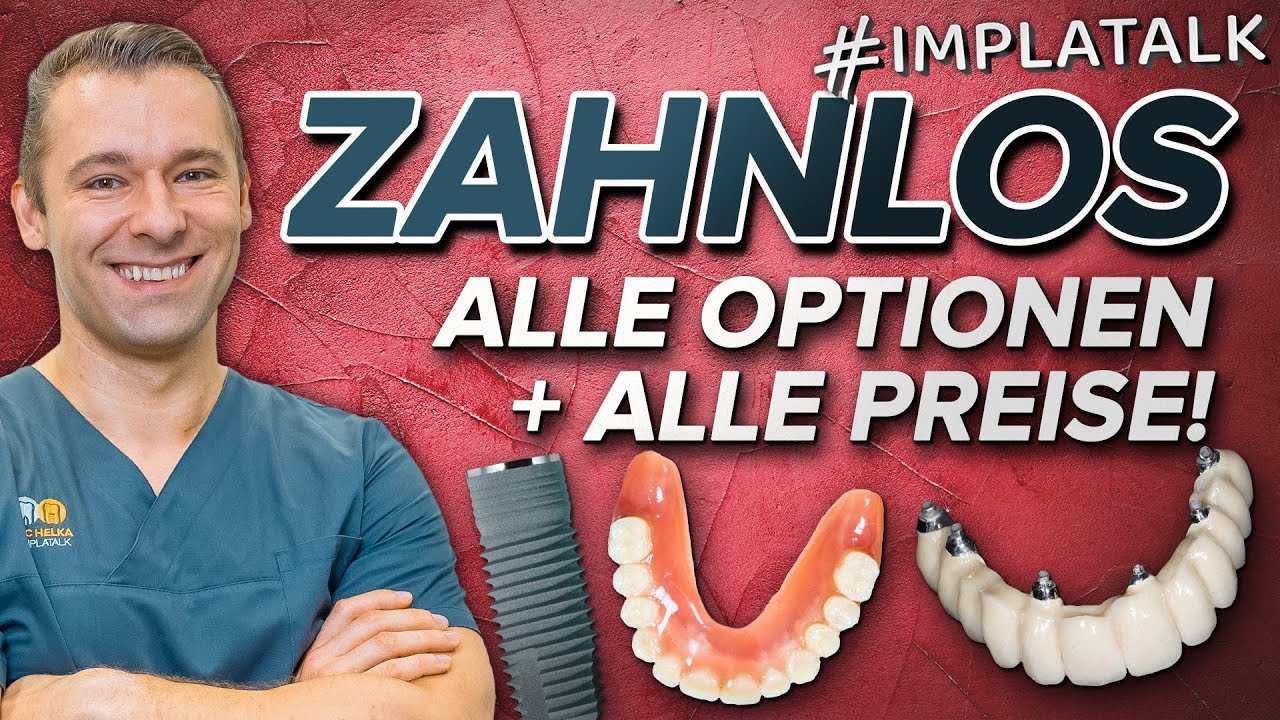 Zahnloser Kiefer - Diese Möglichkeiten hast du mit Zahnimplantaten! Festsitzend & Herausnehmbar