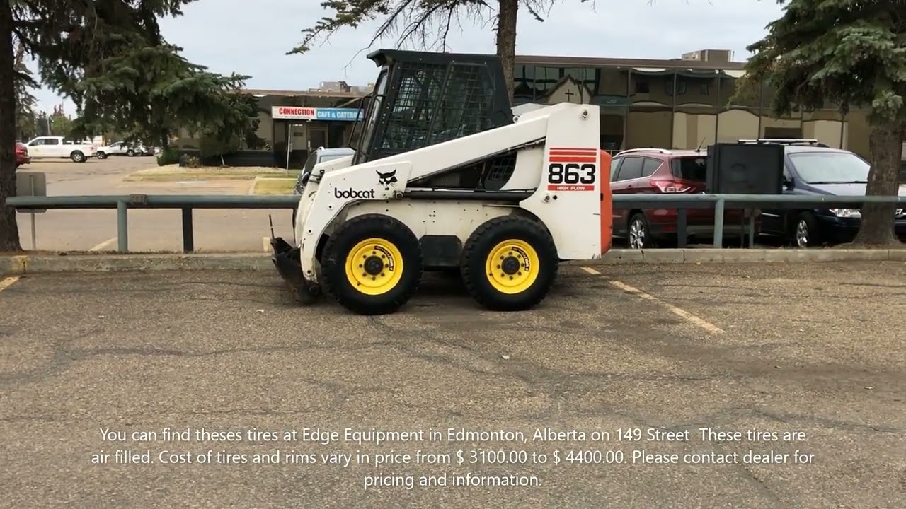 Bobcat with winter tires