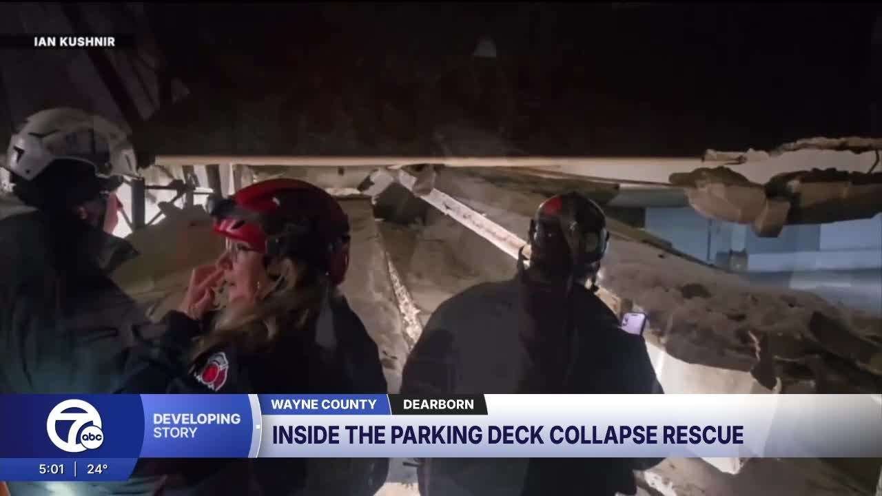 Inside the Dearborn parking deck collapse rescue