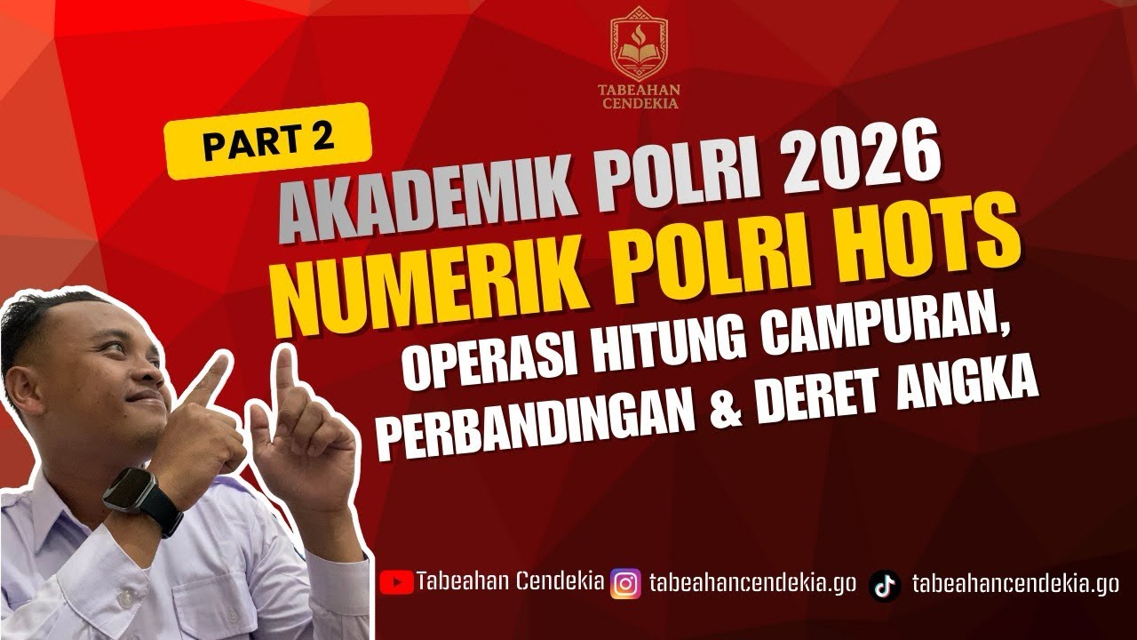 𝗙𝗢𝗞𝗨𝗦 𝗡𝗨𝗠𝗘𝗥𝗜𝗞 𝗣𝗢𝗟𝗥𝗜 #𝟮| Tips mudah numerik Polri 🤯