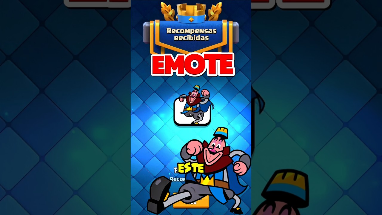 Reclama ya el nuevo emote del Rey en #clashroyale antes de que sea tarde