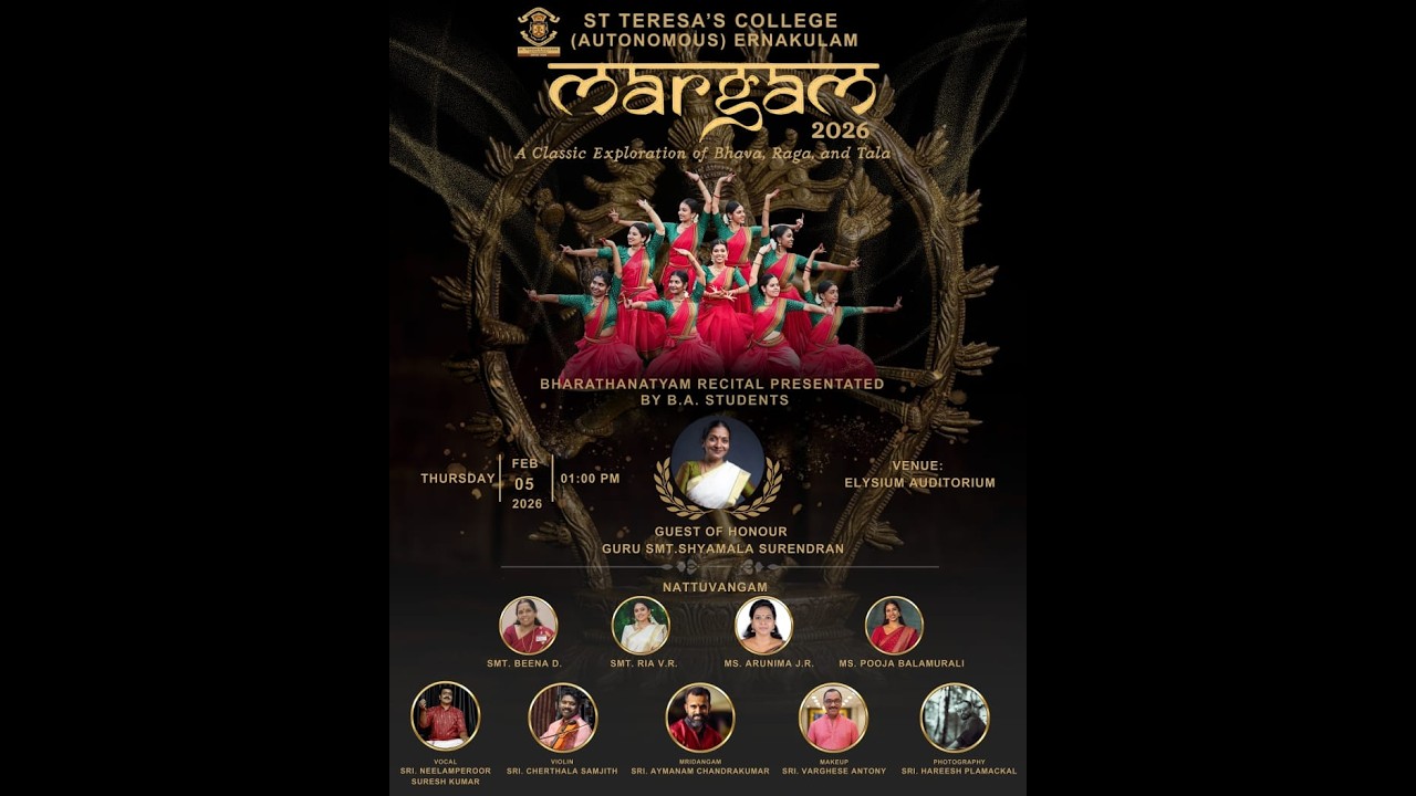 Margam | Bharathanatyam Recital Presented by B.A Students