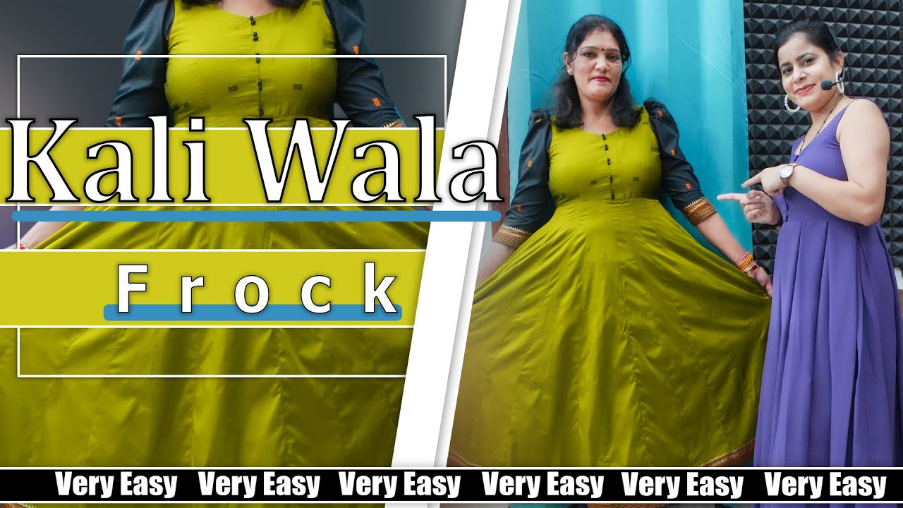 Anarkali Frock Cutting (Step by Step) | Kali Wala Frock| Dress Cutting
