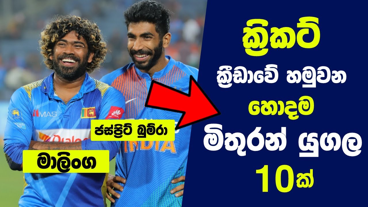 ක්‍රිකට් ක්‍රීඩාවේ හමුවන හොදම මිතුරන් යුගල 10ක් | 10 Best Friends in Cricket