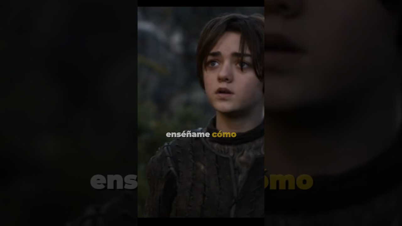 Arya pide al hombre sin rostro que le ense&ntilde;e. #juegodetronos