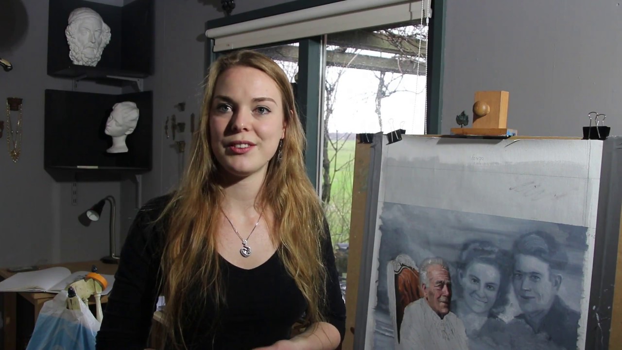 Kunstschilder Gabriëlle Westra, mede-organisator Salon 2018