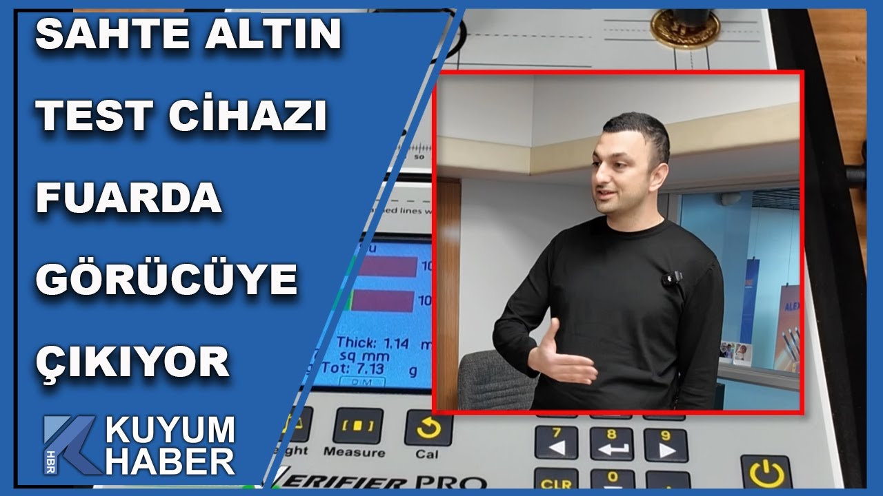 Sahte ve Kaplama Altınları Saniyeler İçinde Tespit Edebilen Cihazı Alex Makine Türkiye'ye Getirdi