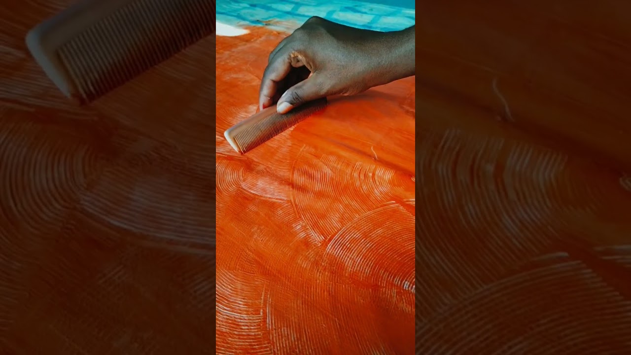 sohrai painting #comb painting #base with comb#sohrai background #art#shorts
